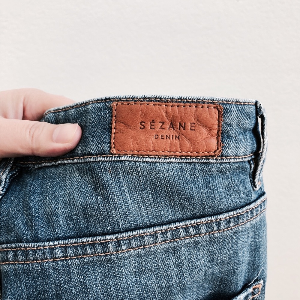 Sézane 1958 The Mom Jeans in Mid-Blue - Picture 8 of 8